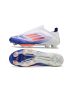 adidas F50+ League Laceless FG Advancement - White/Solar Red/Lucid Blue